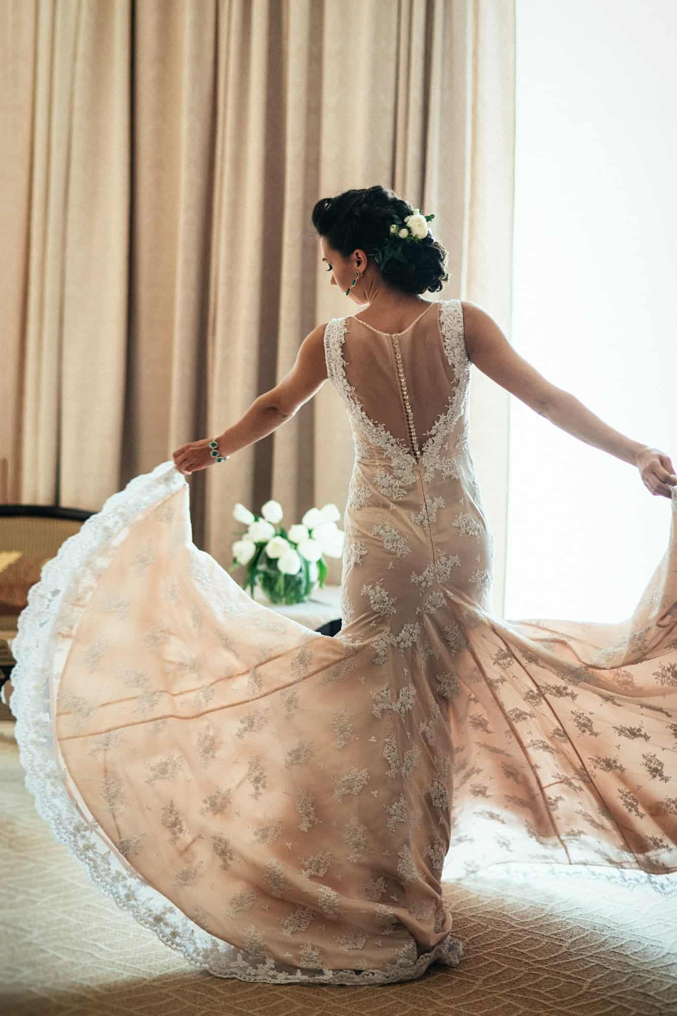 Wedding Flowers in Car